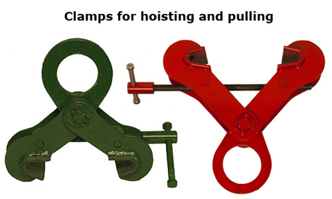 clamps for hoisting and pulling
